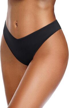 Zmart Women's M Black V Cut Cheeky Bikini Bottom Swimwear Beach Resort OS15-21